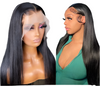 Brazilian Bone Straight 13x4 13x6 Transparent Lace Front Human Hair Wigs 32 34 Inch Pre Plucked Hair For Women Lace Closure Wig