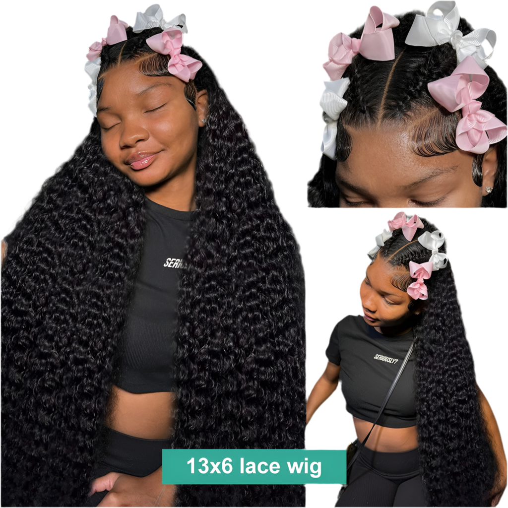 250% Density 13x4 13x6 HD Loose Deep Wave Lace Frontal Wig 30 Inch Water Wave Curly 360 Lace Frontal Human Hair Wigs For Women