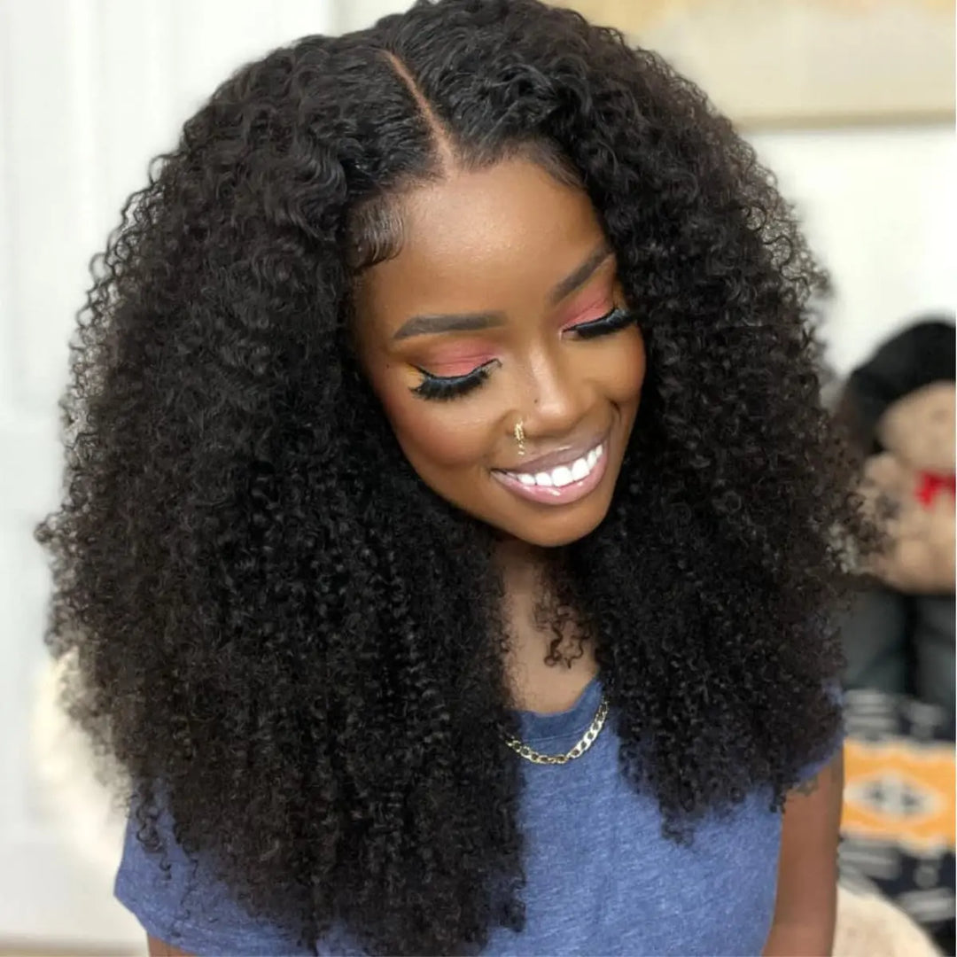 Kinky Curly Glueless Hair Lace Wig - JoySky Hair