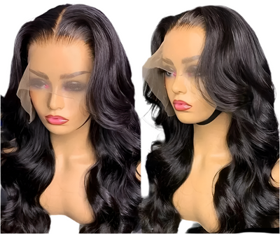 Glueless Body Wave Wig Human Hair Brazilian 13x4 13x6 HD Transparent Lace Front Wig Pre Plucked 4x4 Lace Closure Wigs For Women