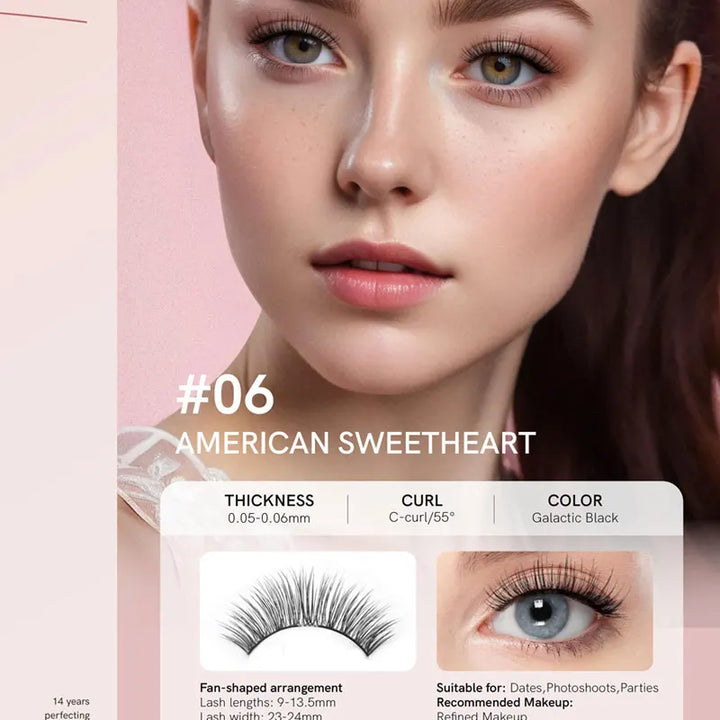 Mini Brown Magnetic Lashes – Natural Effect