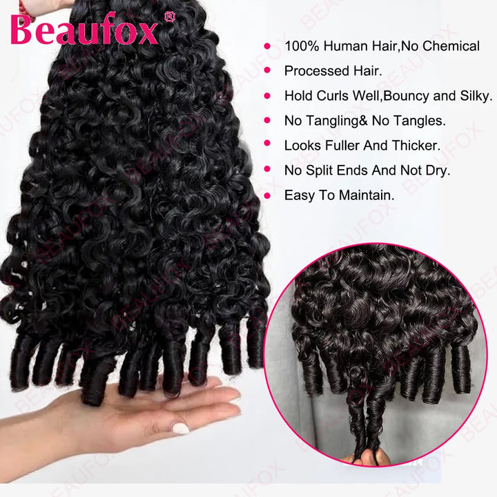 Burmese Curly Human Hair Bundles