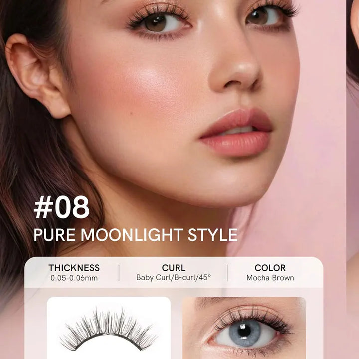 Mini Brown Magnetic Lashes – Natural Effect