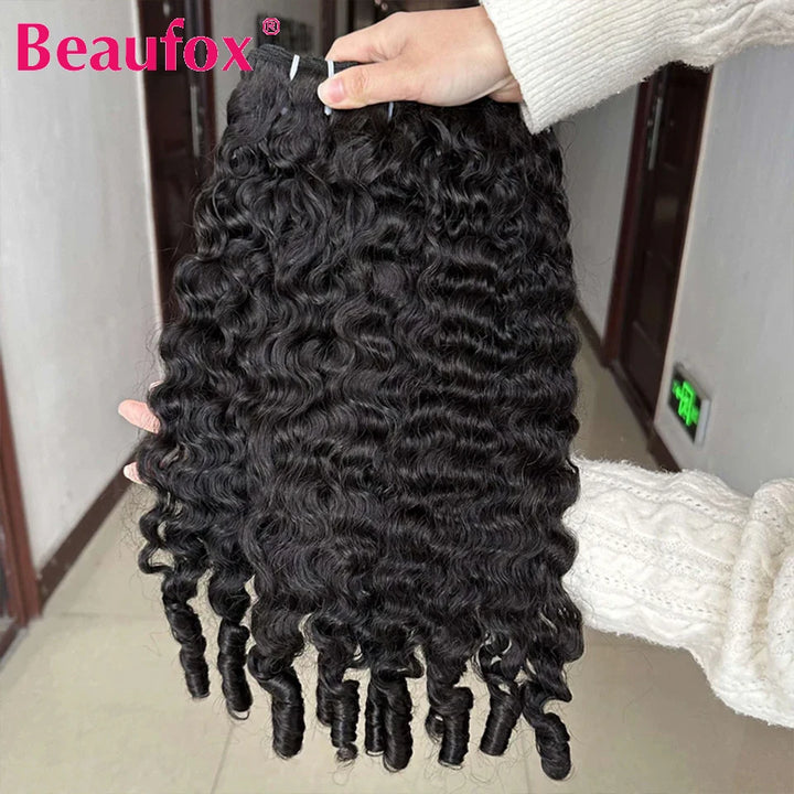 Burmese Curly Human Hair Bundles