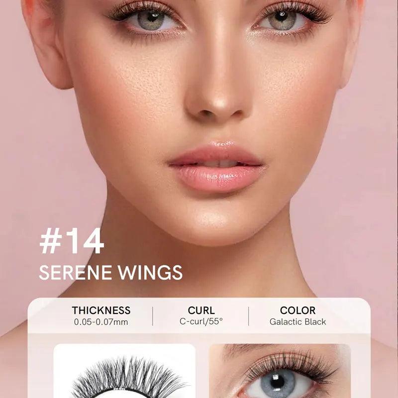 Mini Brown Magnetic Lashes – Natural Effect