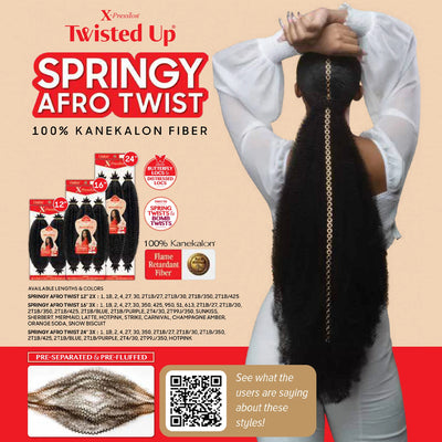 Outre Crochet Braids X-Pression Twisted Up 3X Springy Afro Twist 24"