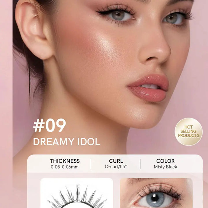 Mini Brown Magnetic Lashes – Natural Effect