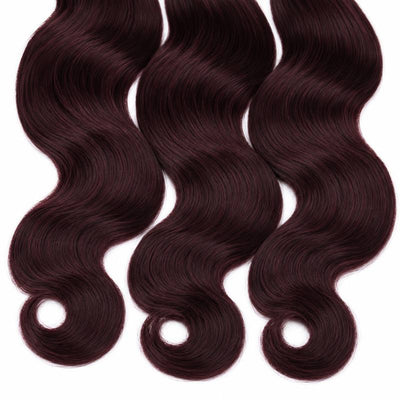 Burgundy Body Wave Human Hair Bundle Deal