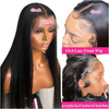 Brazilian Bone Straight 13x4 13x6 Transparent Lace Front Human Hair Wigs 32 34 Inch Pre Plucked Hair For Women Lace Closure Wig