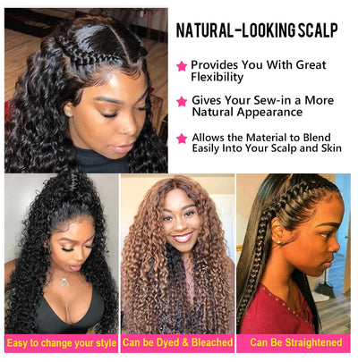 7X5 Bye Bye Knots Curly Glueless Human Hair Wig without Glue Transparent HD Lace Front Brazilian Human Hair Wig