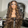 Thick Density Loose Deep Wave Wig Brown Blond