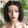 Short Curly Bob Wig Brazilian Human Hair Lace Front Wigs 13*6*1 T Part Lace Front Wig Deep Wave Wig For Black Women 180 Density