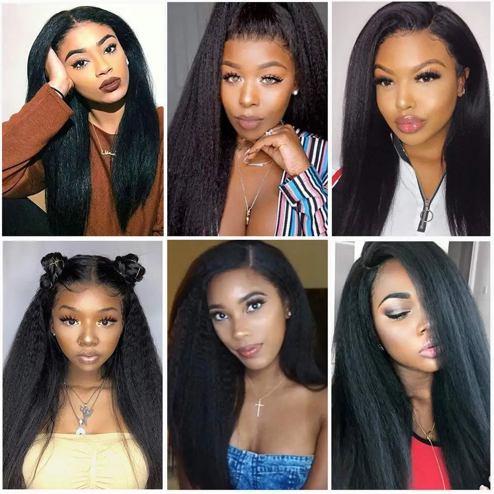Kinky Straight U-Part Half Wig - JoySky Hair