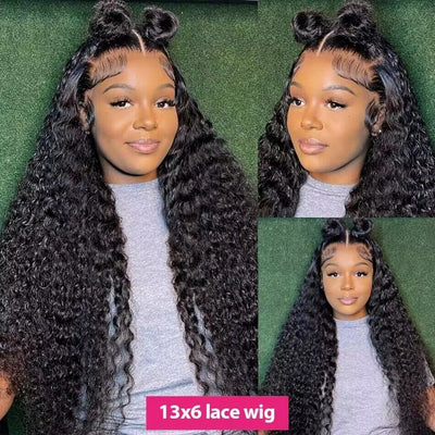 Burmese Curly Wigs 220% Density 13x4 13x6 Lace Frontal Human Hair Wigs Curly Natural Color Curly Human Hair With Spiral End