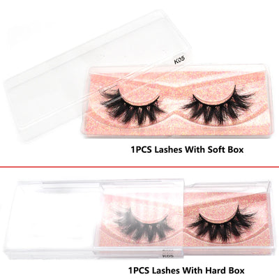 FOXESJI Mink Eye Lashes Fluffy Dramatic Wispy Cross False Eyelashes Strip Lashes Extension Natural Soft 3D Mink Eyelashes Makeup