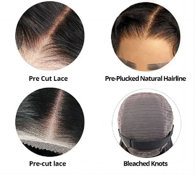 Wear and Go Glueless Wig 100% Human Hair 30 inch Deep Wave 4x4 5x5 Hd Lace Closure Wig Pre Cut Lace Curly Wigs Ready To Wear Wig