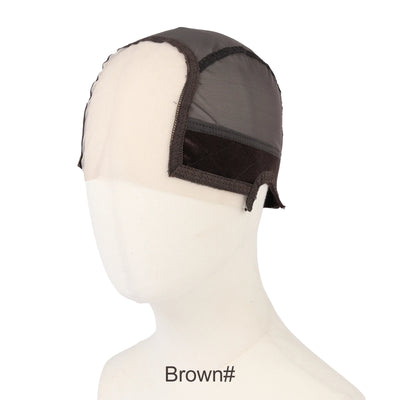 Lace Wig Cap With Grip Band For Keeping Wigs On Place Transparent Lace For Front Wigs Non Slip U Part Wig Cap For Making Wigs