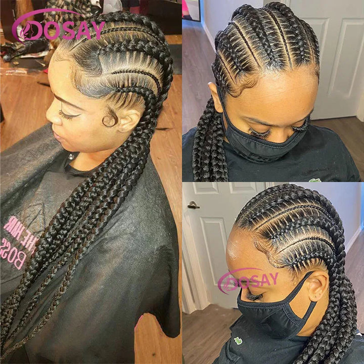 36-Inch Jumbo Knotless Box Braid Full Lace Wig