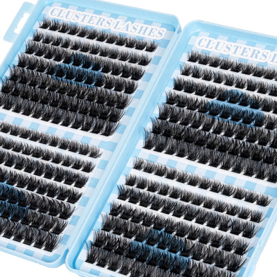 Lashes Cluster DIY Lash Extension Mixed Tray Clusters Eyelashes Soft Natural Individual Lashes Reuseable With Lash Tweezer