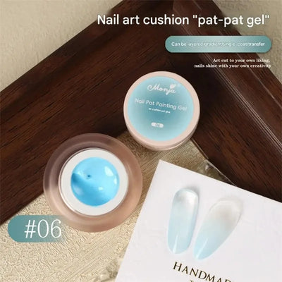 5ml Nail Art Cushion Gradient Painting Gel Black Ombre Patting Gel Polish UV/LED Blush Blooming Aura Manicure Nail Polish Tools