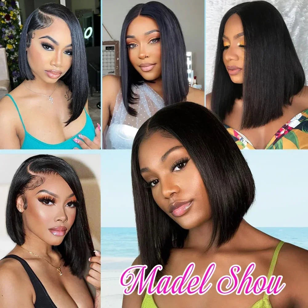 13x4 HD Lace Straight Bob Wig - JoySky Hair