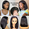 13x4 Lace Frontal Bob Wig Human Hair Wig Straight