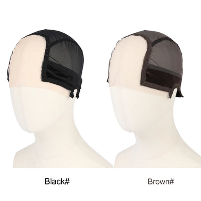 Lace Wig Cap With Grip Band For Keeping Wigs On Place Transparent Lace For Front Wigs Non Slip U Part Wig Cap For Making Wigs