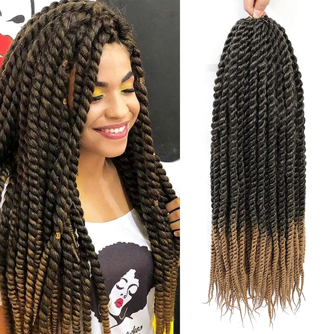 22-Inch Havana Twist Pre-Looped Crochet Hair – 3 Packs
