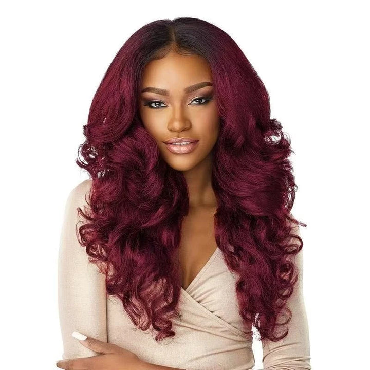 Long Wavy Middle Part Wig - JoySky Hair