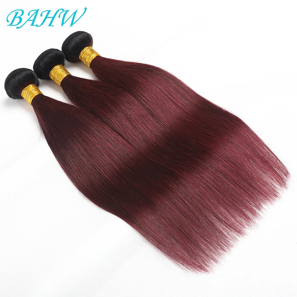 Straight Burgundy Hair Bundles - JoySky Hair
