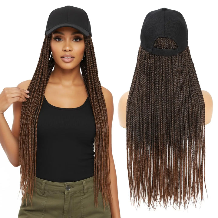 Baseball Cap with Braided Hair - JoySky Hair