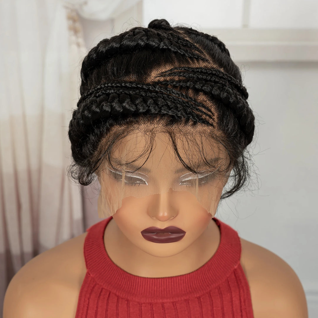 Handmade Bantu Cornrow Braided Wig - JoySky Hair