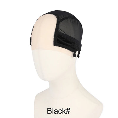 Lace Wig Cap With Grip Band For Keeping Wigs On Place Transparent Lace For Front Wigs Non Slip U Part Wig Cap For Making Wigs