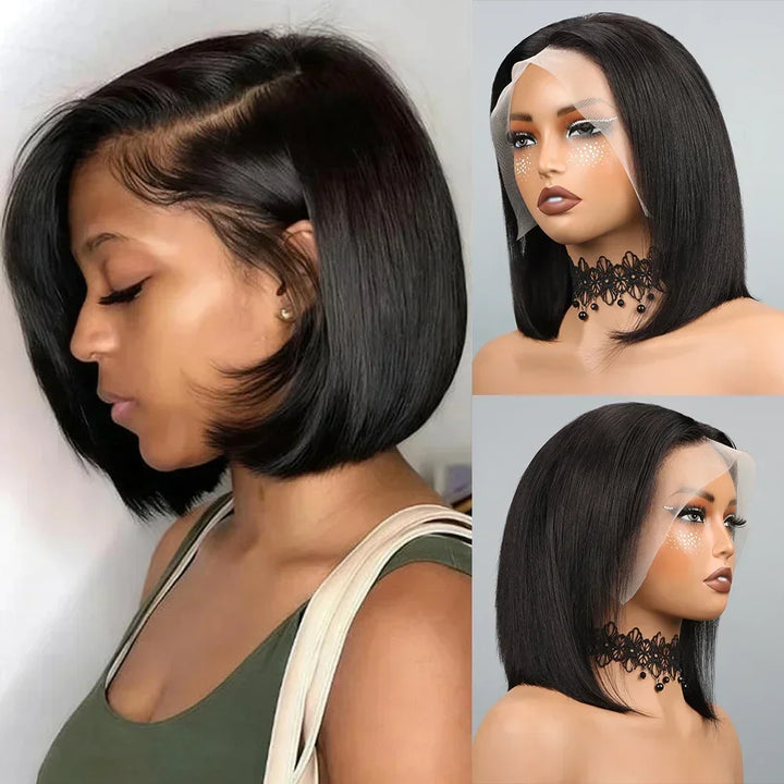 13x4 HD Lace Straight Bob Wig - JoySky Hair