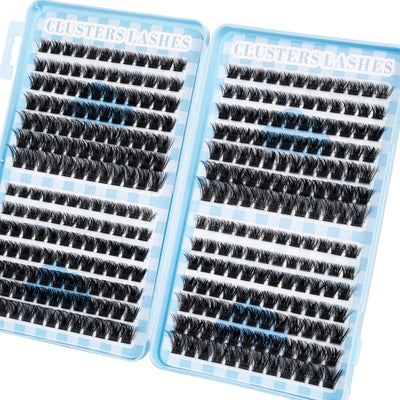 Lashes Cluster DIY Lash Extension Mixed Tray Clusters Eyelashes Soft Natural Individual Lashes Reuseable With Lash Tweezer