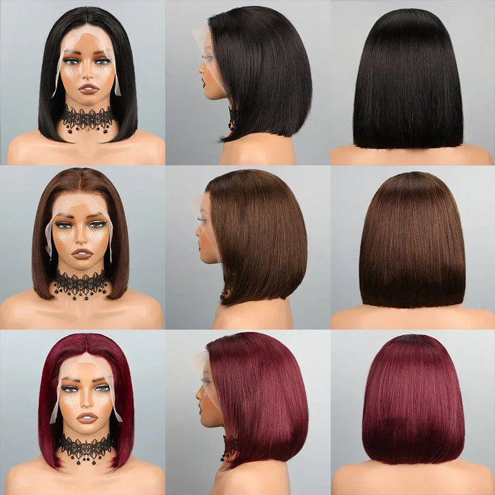 13x4 HD Lace Straight Bob Wig - JoySky Hair