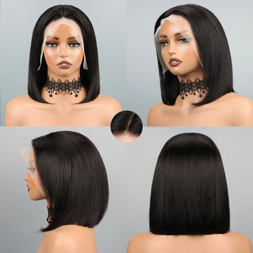 13x4 HD Lace Straight Bob Wig - JoySky Hair