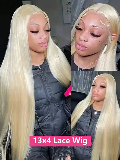 613# HD Lace Frontal Wig 13X4 HD Lace Straight Lace Front Wig Human Hair 30 40 Inches 200% Density Brazilian Hair Wigs For Women