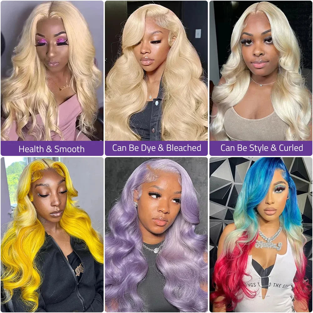 Honey Blonde Body Wave Lace Front Wig - JoySky Hair