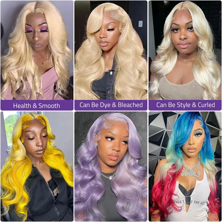 Honey Blonde Body Wave Lace Front Wig - JoySky Hair