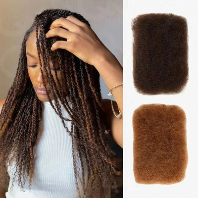 Best Quality QVR Afro Kinky Bulk Hair for Dreadlocks Affordable Sale Top Tight Kinkys for Loc Repair Twist Braiding 1 Pack 50g