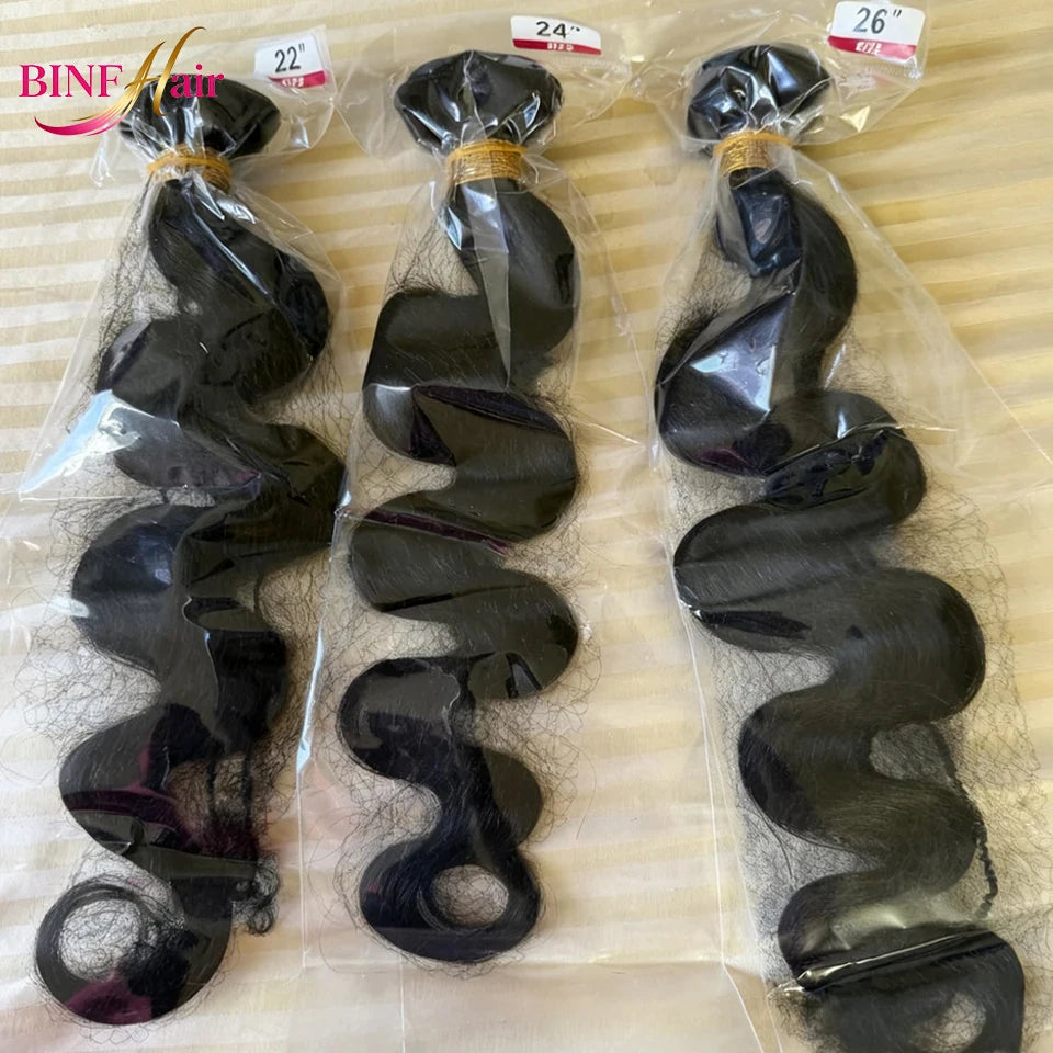 30 40 Long Body Wave Bundles Human Hair 8-40 Inch Brazilian Raw 100% Unprocessed Raw Virgin Human Hair Wavy 2/3/4 Bundles