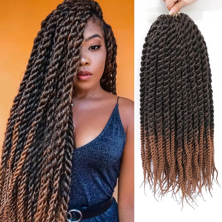 22-Inch Havana Twist Pre-Looped Crochet Hair – 3 Packs