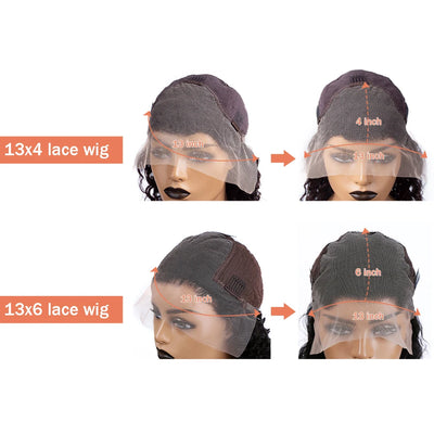 WIGIRL 30 40 Inch Deep Wave Curly 13x4 Lace Frontal Wigs 13x6 HD Transparent Lace Frontal Human Hair Wig Water For Women