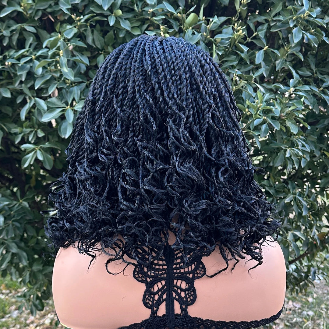 Short Twist Braided Headband Wig - JoySky Hair