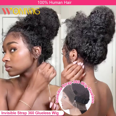 250 Density Invisible Strap 360 Full HD Lace Glueless Wig Deep Wave Frontal Wig 30 Inch Water Wave Lace Front Wigs Human Hair