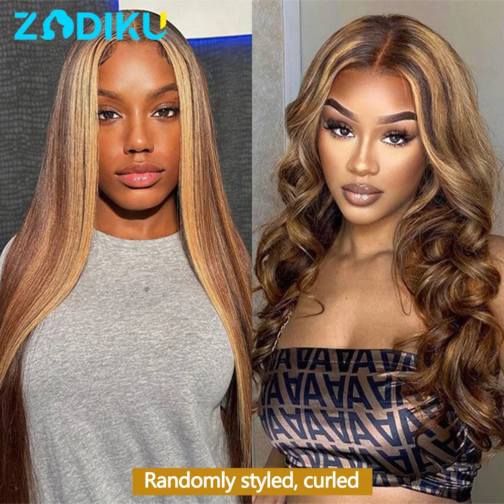 Highlight Straight Human Hair Bundles