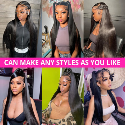 Straight Lace Front Human Hair Wig Brazilian Transparent 13x4 13x6 Lace Frontal Wig Human Hair For Women Brazilian Remy Hair Wig