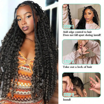 4/27 Highlight Deep Wave Hair Bundles No Weft for Boho Braids 100% Human Hair Extension Bundles Braiding Brazilian Hair Human