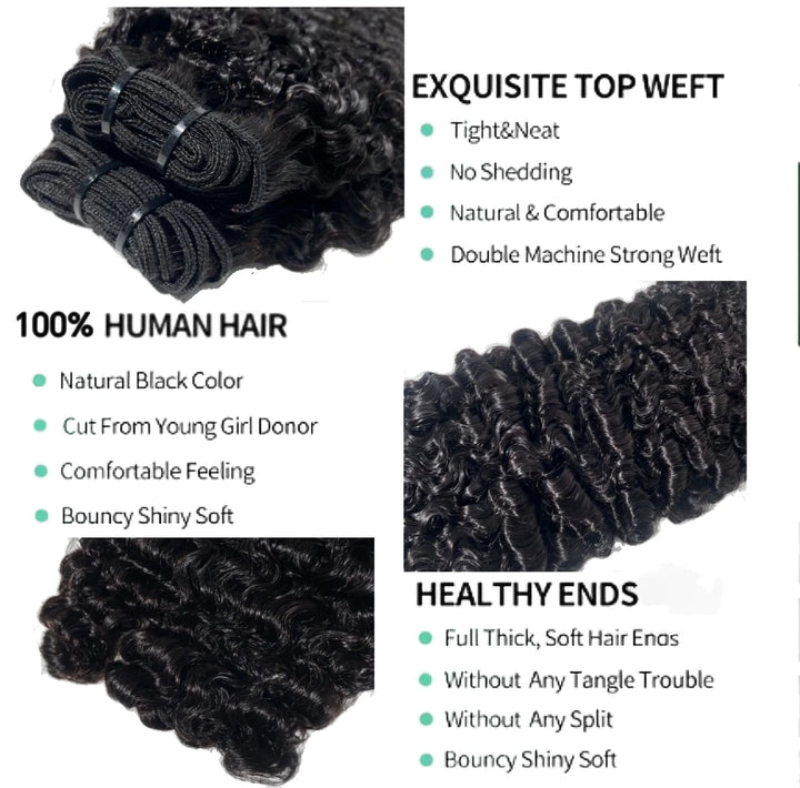 3C/4A Burmese Curly Human Hair Bundles - JoySky Hair